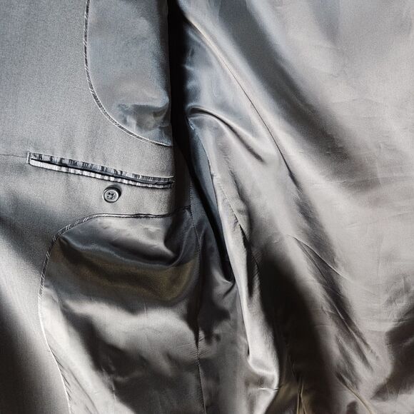 Arrow Blazer Suit Jacket Size 50R Business Charcoal Gray Work Blazer Lightweight - Picture 8 of 13